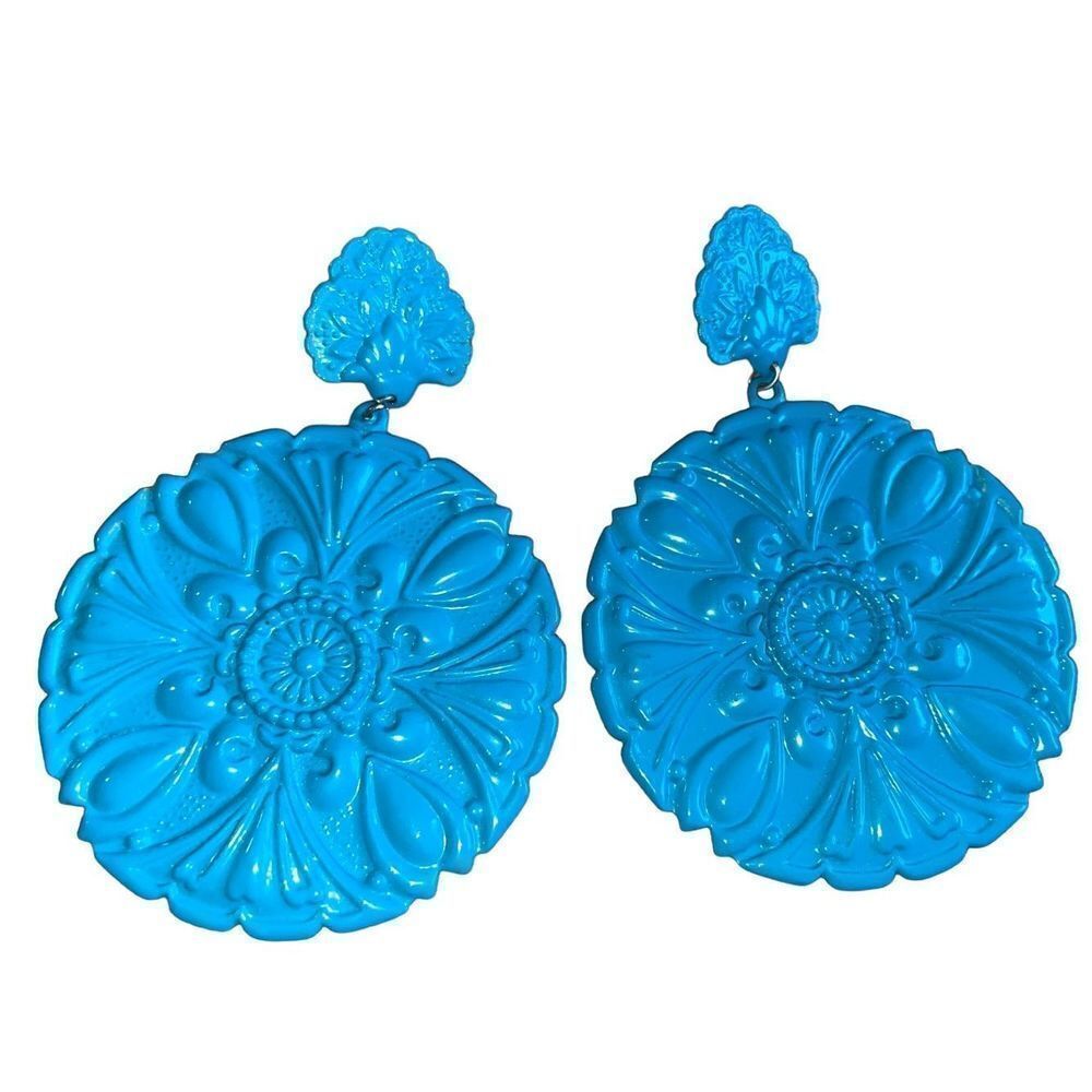 Vintage 70’s Bohemian Cool Metal Earrings